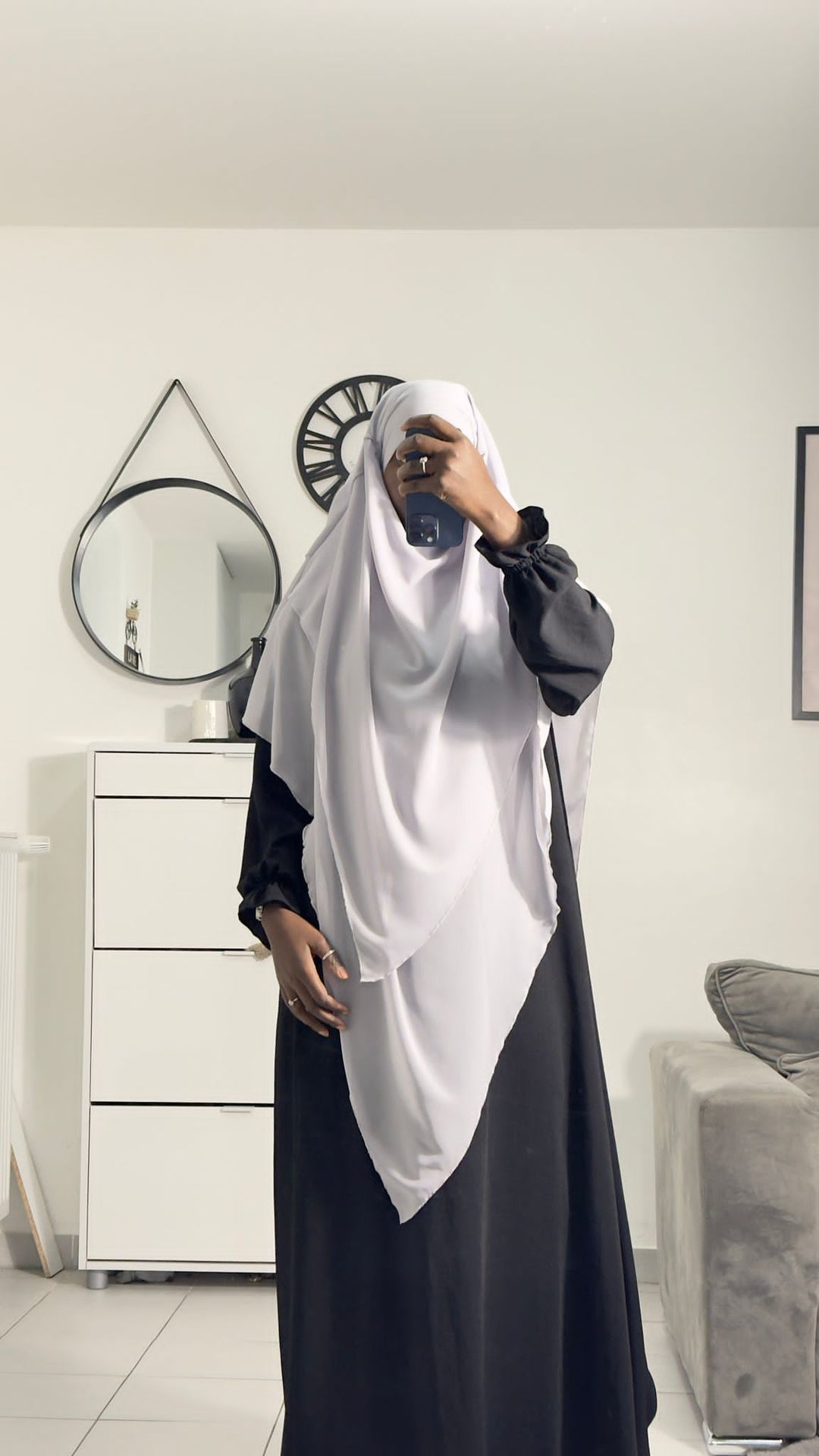 Khimar 2 voiles mousseline